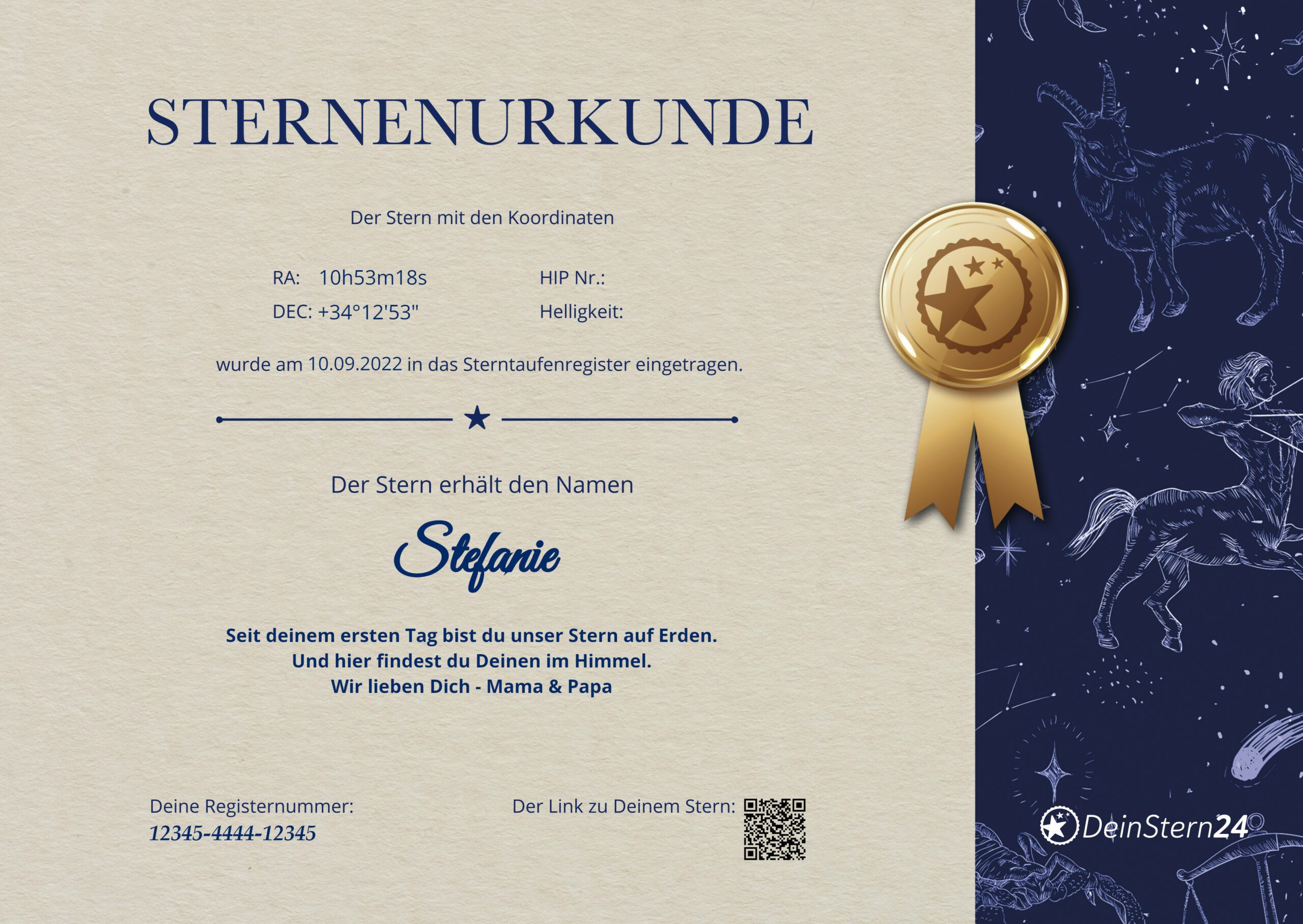 Certificaat met zegel