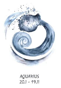 Een handgeschilderd symbool van Waterman