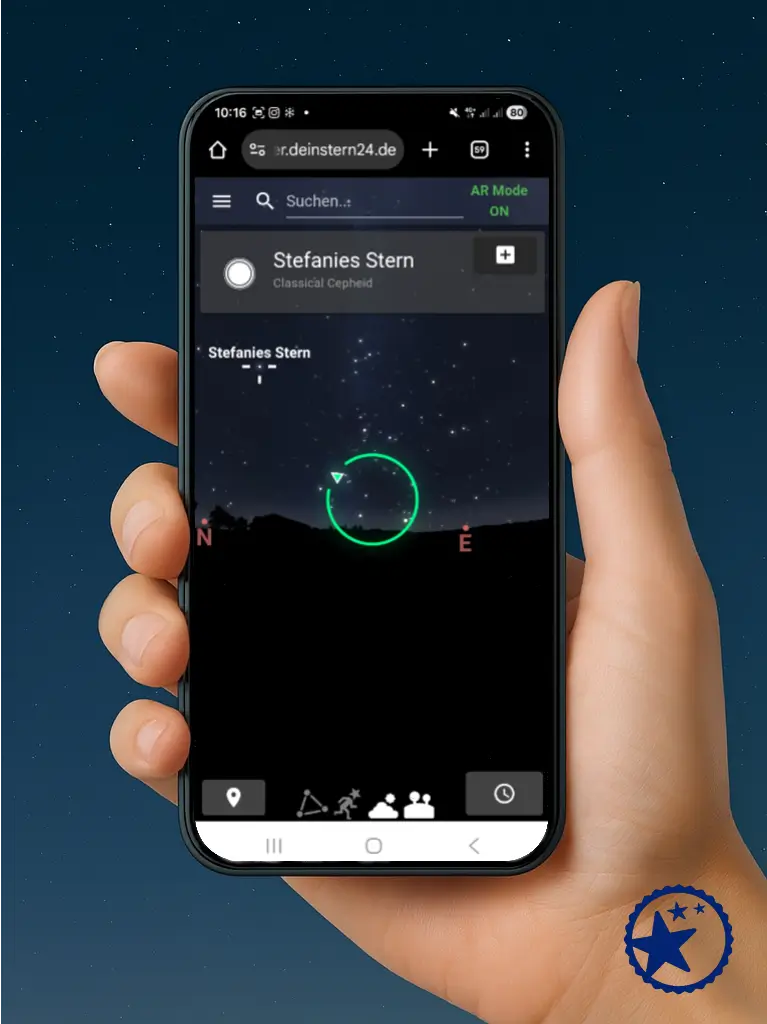 AR-modus geactiveerd